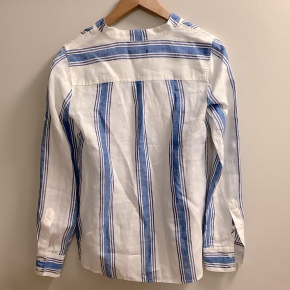 J.crew Linen LS Shirt. Size 0 - Picture 2 of 7